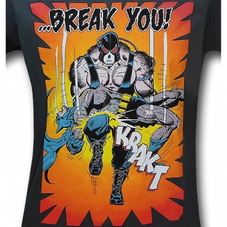 Batman Bane Knightfall Break Grey T-Shirt