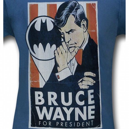 Batman Bruce for President 30 Single T-Shirt