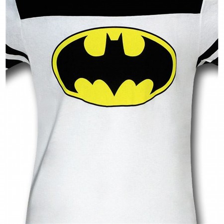 Batman Black and White Athletic T-Shirt