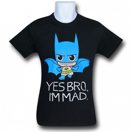 Batman Chibi Yes Bro Black T-Shirt