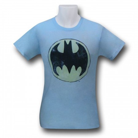 Batman Circle Symbol Blue 30 Single T-Shirt