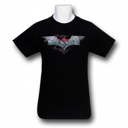 Dark Knight Rises Blood Stained Symbol T-Shirt