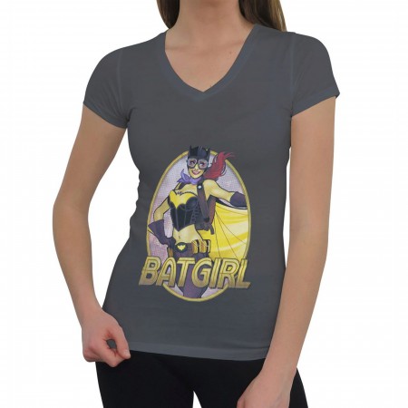 Batgirl Bombshell Women's V-Neck T-Shirt