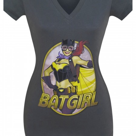 Batgirl Bombshell Women's V-Neck T-Shirt