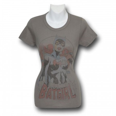 Batgirl Babe Pose Jr Womens Junk Food T-Shirt