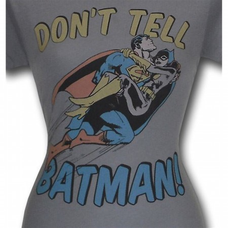 Batgirl Don't Tell Juniors Junkfood T-Shirt