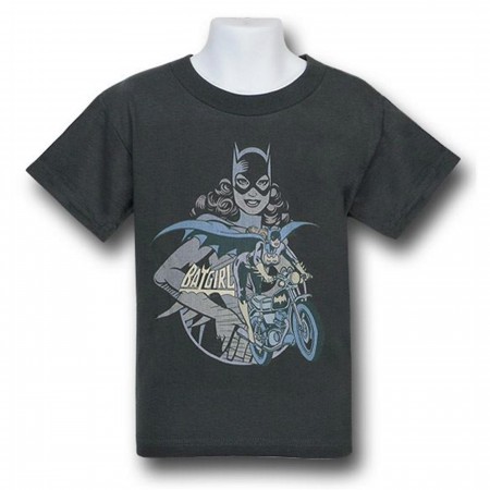 Batgirl Wheely Biker Kids T-Shirt