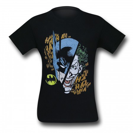 Batman and Joker Broken Visage T-Shirt