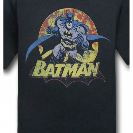 Batman Sunburst Fury Kids T-Shirt