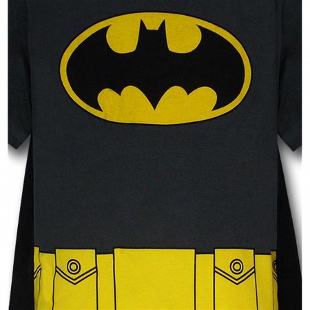 Batman Juvy Grey Costume Caped T-Shirt