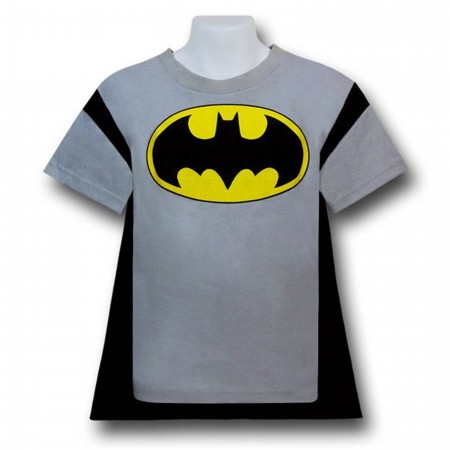 Batman Kids Grey Caped Costume T-Shirt