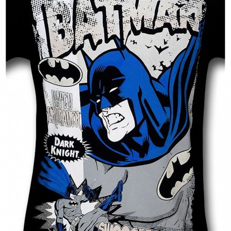 Batman UV Colored Kids Black T-Shirt