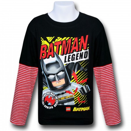 Batman Lego Legend Kids Double-Sleeve T-Shirt