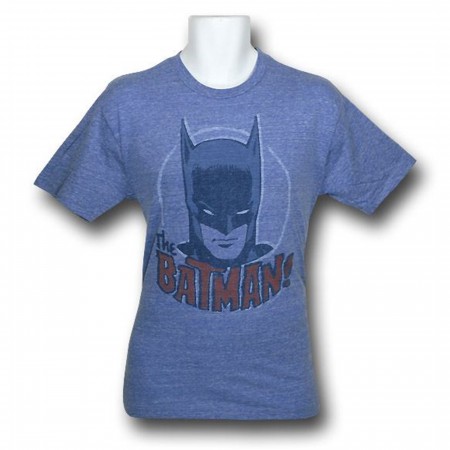 Batman Liberty Heather Blue Junk Food T-Shirt