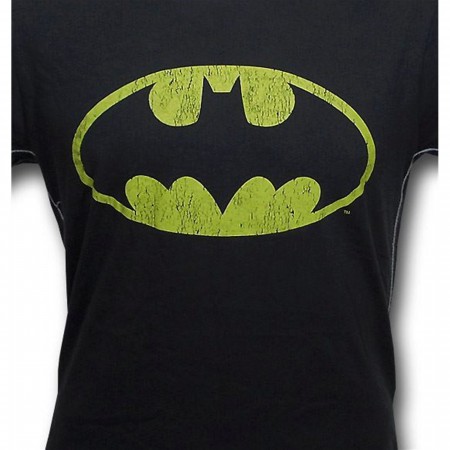 Batman Black Distressed Symbol Trunk T-Shirt