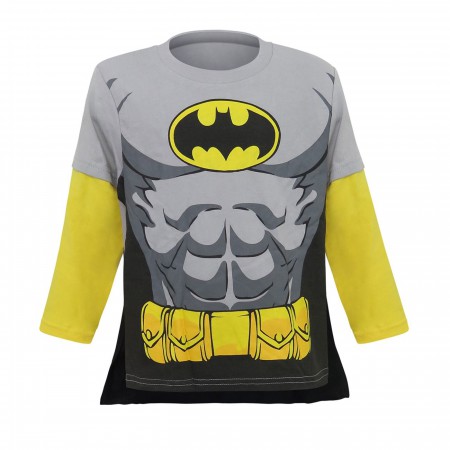 Batman Caped Kids Factory Second Long Sleeve T-Shirt