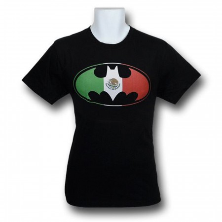 Batman Mexican Flag Symbol T-Shirt