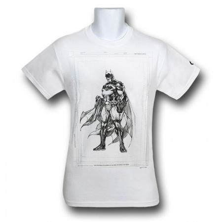 Batman Raw Jim Lee Sketch T-Shirt