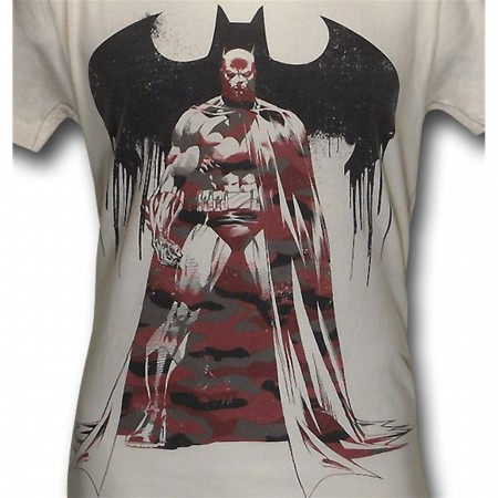Batman Standing Red Cammo Trunk T-Shirt