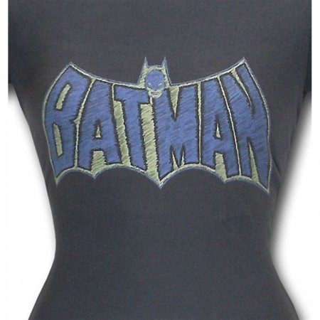 Batman Sketch Logo Junior Womens T-Shirt