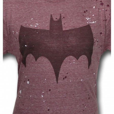 Batman Splatter Triblend Junk Food T-Shirt