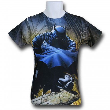 Batman Shadowed Cowl Sublimated T-Shirt