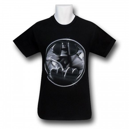 Batman Chrome Metal Symbol T-Shirt