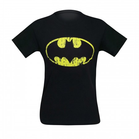 Batman Distressed Symbol Black T-Shirt