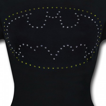 Batman Rhinestone Symbol Women's T-Shirt