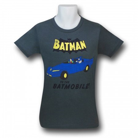 Batman To the Batmobile! Grey T-Shirt