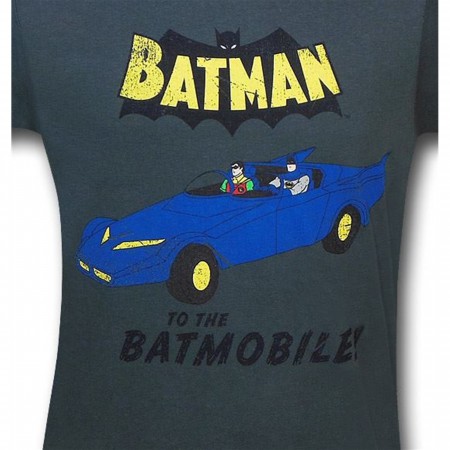 Batman To the Batmobile! Grey T-Shirt