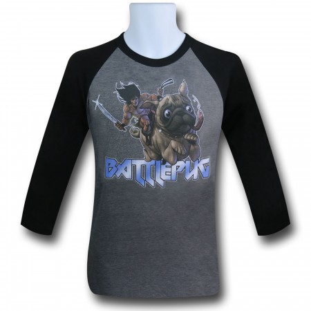 BattlePug Charge Baseball T-Shirt
