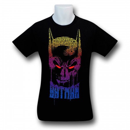 Batman Typeface Cowl Black T-Shirt