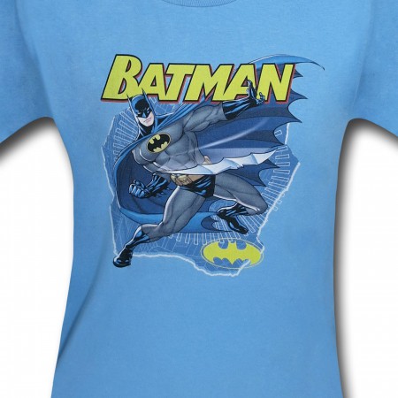 Batman Youth Taste the Metal Light Blue T-Shirt