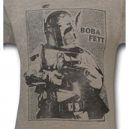 Boba Fett Junk Food Sepia Triblend T-Shirt