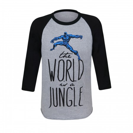 Black Panther Jungle Women's Baseball T-Shirt