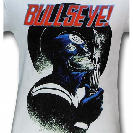 Bullseye Knife White 30 Single T-Shirt