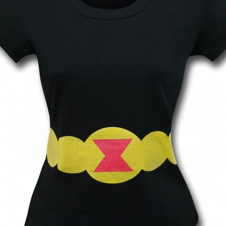 Black Widow Women's Costume T-Shirt w/ Bracers