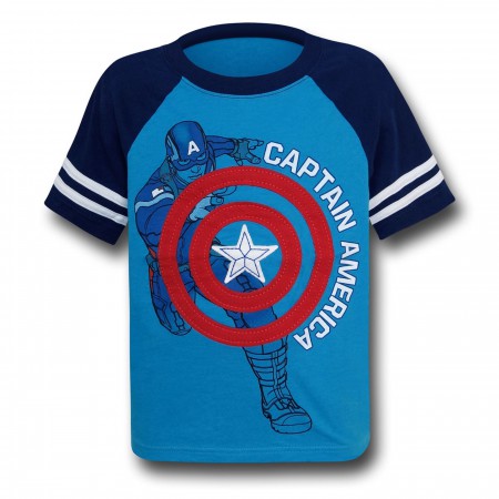 Captain America Shirt and Shorts 3 Pack Kids Set