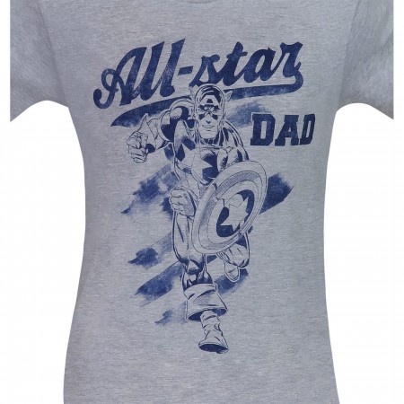 Captain America All-Star Dad Men's T-Shirt