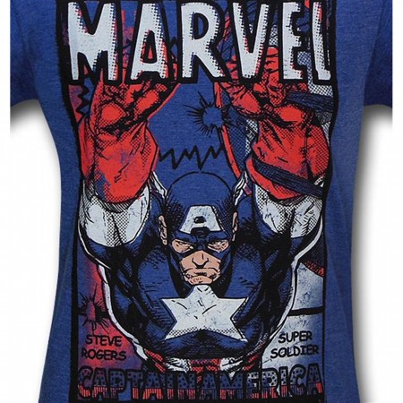 Captain America Planking 30 Single T-Shirt