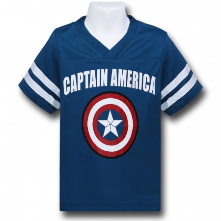 Captain America Shield Athletic Mesh Kids T-Shirt
