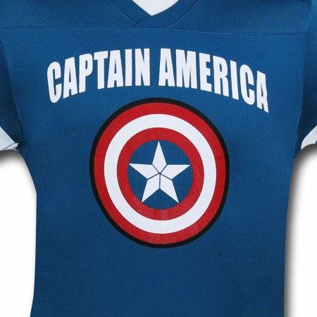 Captain America Shield Athletic Mesh Kids T-Shirt