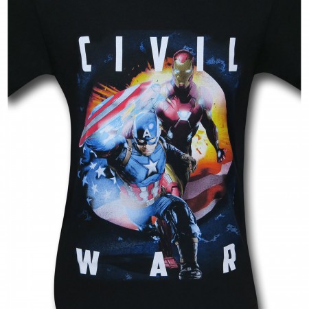 Captain America Civil War Flag T-Shirt