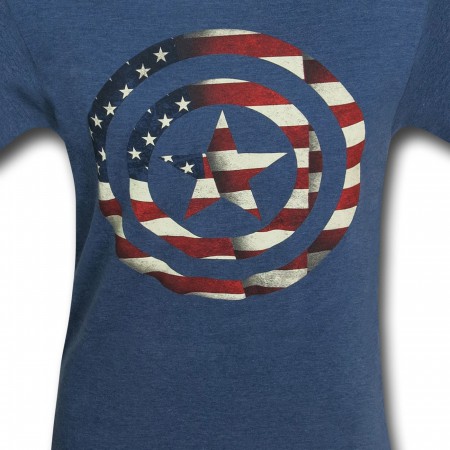 Captain America Flag Shield T-Shirt