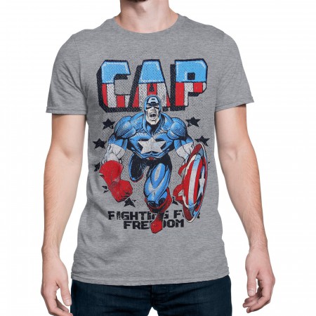 Captain America Freedom Fighter Men's T-Shirt