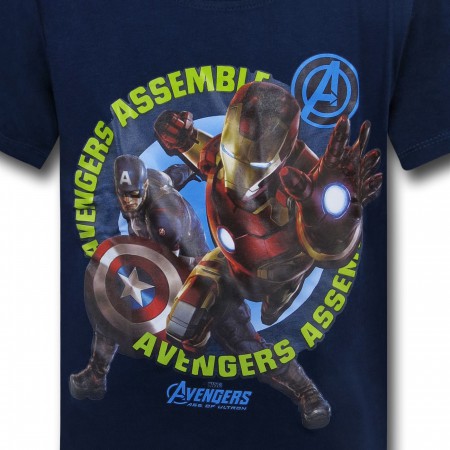 Captain America & Iron Man Assemble Kids T-Shirt