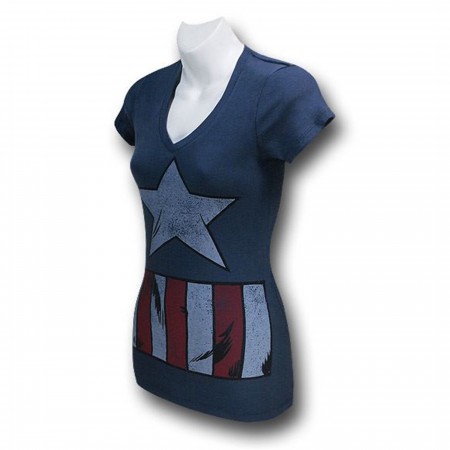 Captain America Juniors Costume T-Shirt