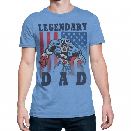 Captain America Legendary Dad Men's T-Shirt