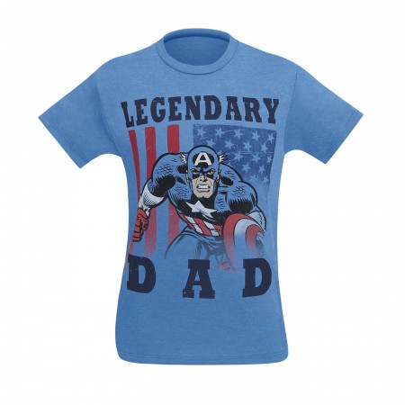 Captain America Legendary Dad Men's T-Shirt